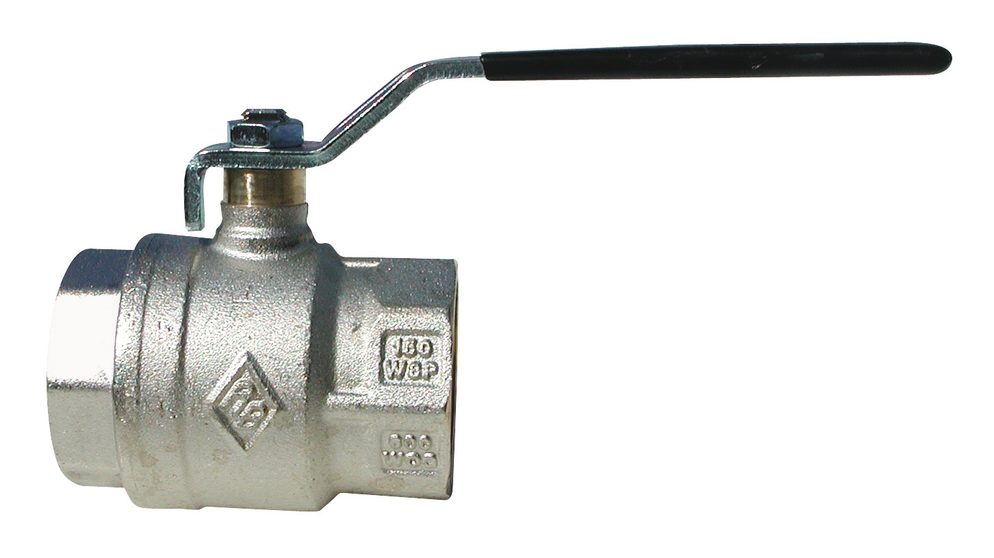 ROBINET A BOISSEAU SPHERIQUE FEMELLE / FEMELLE POIGNEE PLATE 