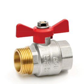 ROBINETS A BOISSEAU SPHERIQUE MÂLE/FEMELLE POIGNEE PAPILLON 