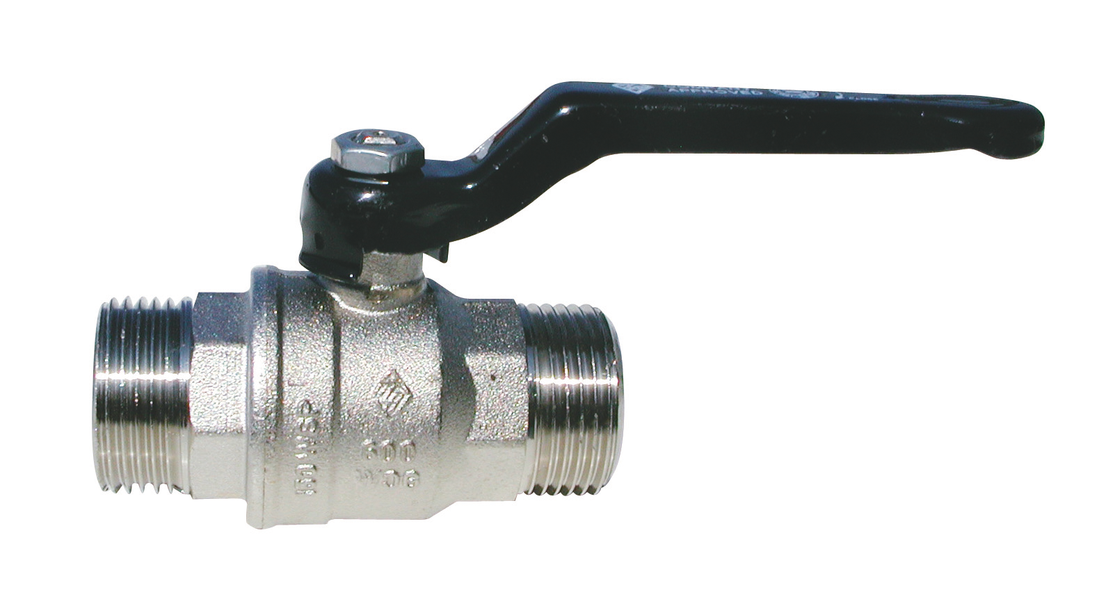 ROBINET A BOISSEAU SPHERIQUE MALE/MALE POIGNEE ERGONOMIQUE 