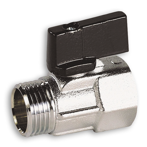 ROBINETS A BOISSEAU SPHERIQUE MINI-VANNES MÂLE/FEMELLE 