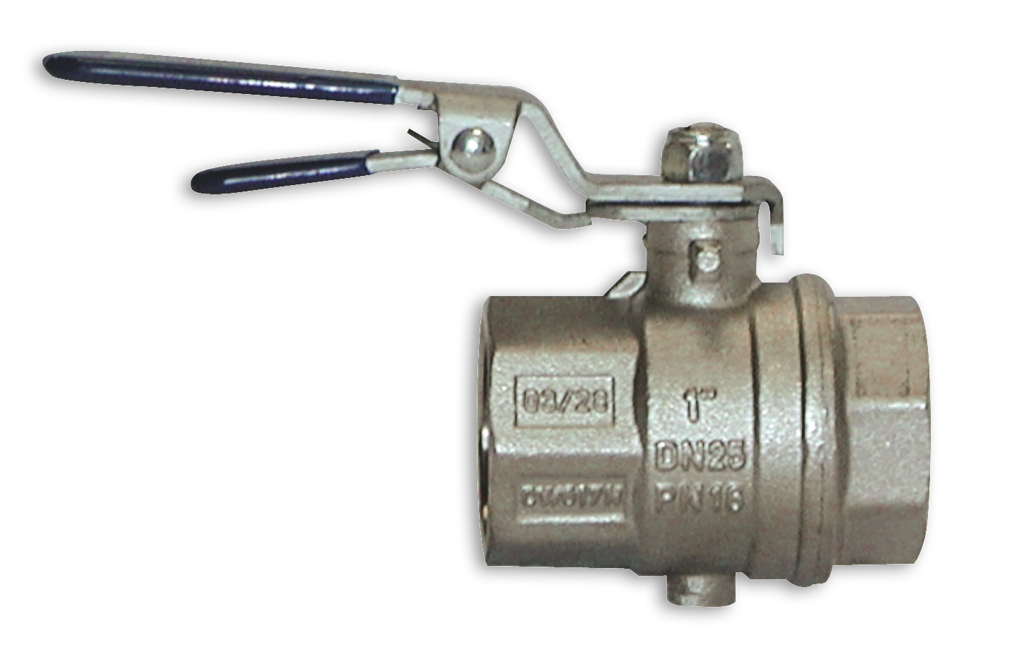 ROBINETS A BOISSEAU SPHERIQUE ANTI-TARTRE FEMELLE/FEMELLE POIGNÉE PLATE-ACS-