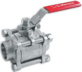 ROBINETS A BOISSEAU SPHERIQUE FEMELLE/FEMELLE CORPS ET SPHÈRE INOX 3 PIÈCES