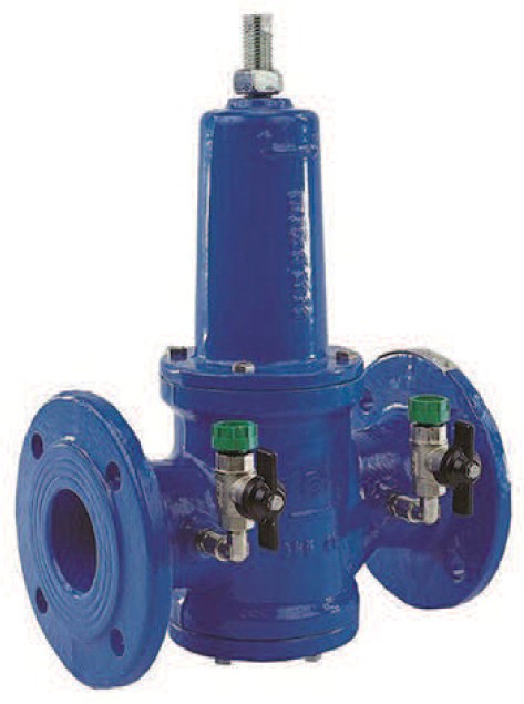 REDUCTEUR DE PRESSION A BRIDES AVEC PRISES POUR MANOMETRE