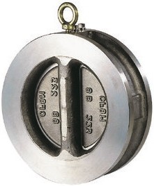 CLAPET DOUBLE BATTANT ENTRE BRIDES INOX 316