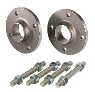 ÉQUIPEMENT ACIER NOIR POUR CLAPET DOUBLE BATTANT ENTRE BRIDES