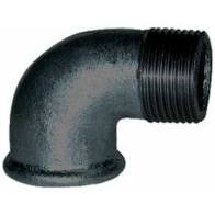 COUDE FONTE NOIR PETIT RAYON M/F 90°