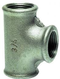 TÉ ÉGAL FEMELLE FONTE GALVANISÉ