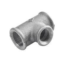 TÉ REDUIT FEMELLE FONTE GALVANISÉ