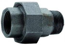 RACCORD UNION JOINT PLAT F/F FONTE NOIR 