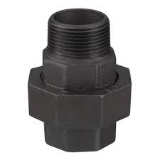 RACCORD UNION JOINT PLAT M/F FONTE NOIR