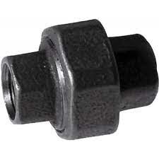RACCORD UNION F/F FONTE NOIR