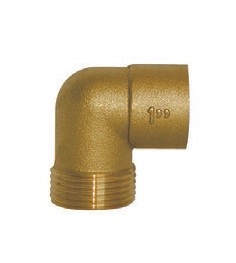 COUDE MALE LAITON À BRASER 