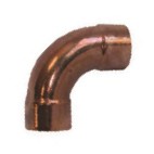 COUDE CUIVRE GRAND RAYON 90° F/F