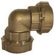 RACCORD LAITON POUR TUBE POLYÉTHYLÈNE ET PVC COUDE
