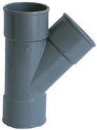 CULOTTE 45° F/F/F PVC ÉVACUATION 