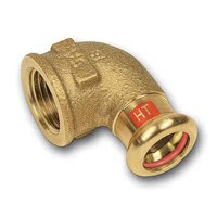 COUDE MIXTE 90° FEMELLE CUIVRE À SERTIR 