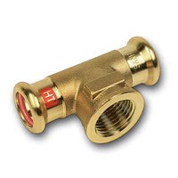 TÉ MIXTE FEMELLE CUIVRE À SERTIR