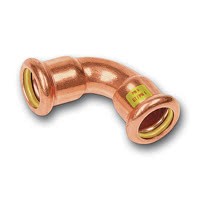 COUDE 90° F/F CUIVRE À SERTIR GAZ