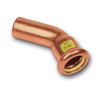 COUDE  45° M/F CUIVRE À SERTIR GAZ