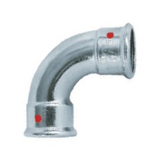 COUDE 90° F/F ELECTROZINGUÉ À SERTIR 