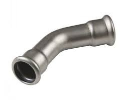COUDE 45° FEMELLE/FEMELLE INOX À SERTIR 