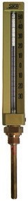 THERMOMETRE TYPE INDUSTRIEL DROIT (Hauteur 150mm - Plonge 63mm)