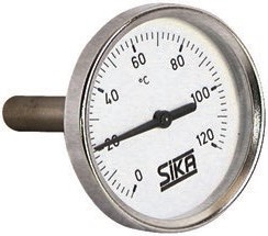 THERMOMETRE A CADRAN HORIZONTAL - PLONGE 45MM / 0 A 120°C