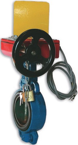 VANNE PAPILLON A INCENDIE AVEC REDUCTEUR MANUEL