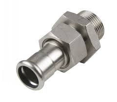 Union mâle à visser INOX À SERTIR 