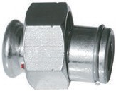 Raccord femelle 2 pièces Acier A SERTIR 